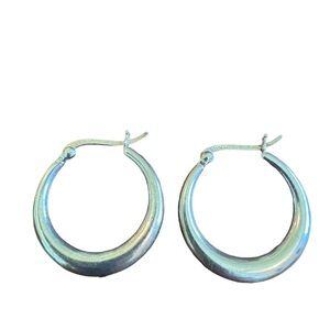 925 Silver Thai hoop earrings